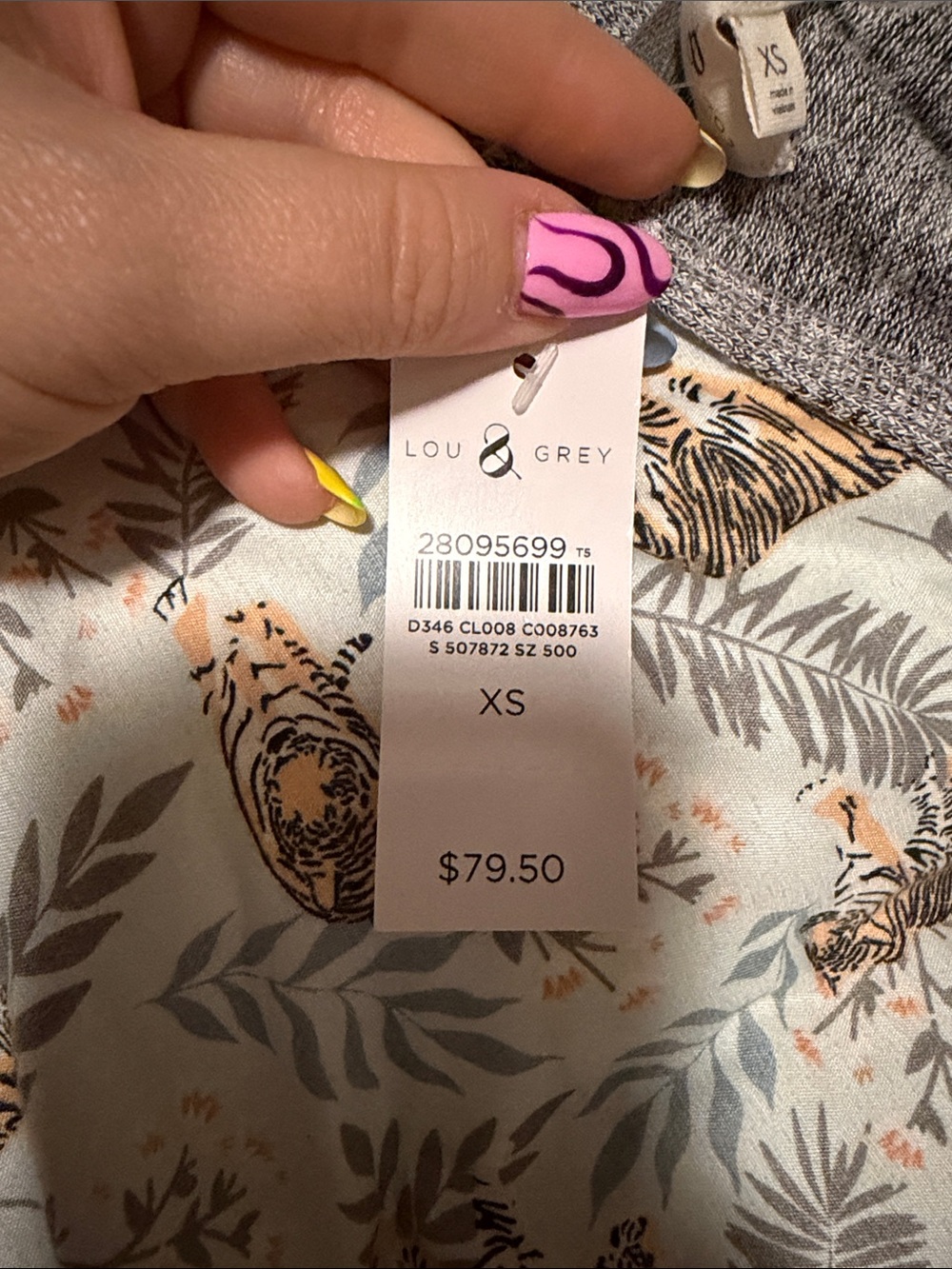 Lou & Grey for Loft Gray Drawstring Jumpsuit - XS - Picture 4 of 4